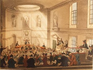 India House, Sale Room, pub. av Ackermann