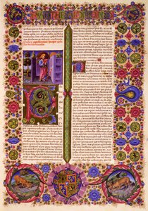 テサロニケ人へのパウロの最初の手紙、Taddeo Crivelli (1425-1479) などによって照らされた Borso d