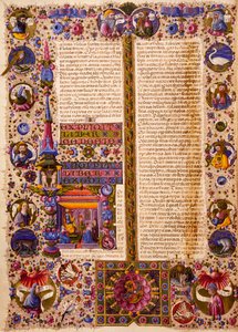 Exodusboken, från volym I av Bible of Borso d