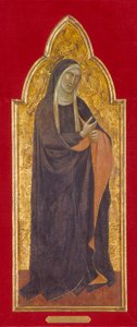 Mourning Virgin (tempera och guld på trä) av Taddeo Gaddi
