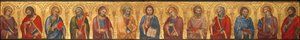 Kristus och de tolv apostlarna av Taddeo di Bartolo