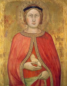 Saint Agnes av Taddeo di Bartolo