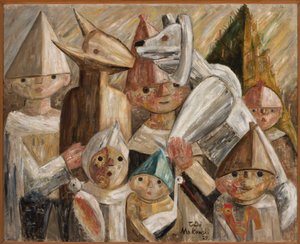 Barn med en turon av Tadeusz Makowski