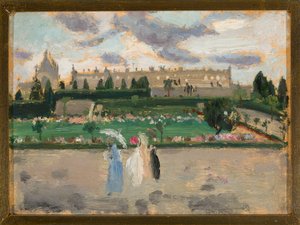 Stadslandskap (Esplanade des Invalides) av Tadeusz Makowski