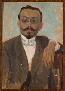 Porträtt av skulptören Bolesław Bałzukiewicz