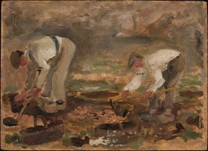 Arbete på fältet av Tadeusz Makowski