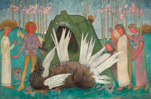 Sankt Göran genomborrar draken av Tadeusz Makowski