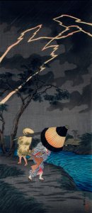 Åskväder nära Tateishi av Takahashi Hiroaki
