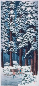 Cederkantad gata nära Nikko av Takahashi Hiroaki