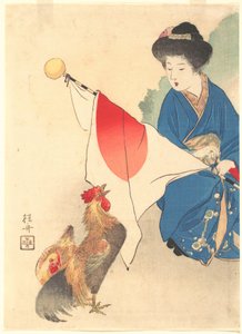 "Totenko" Bungei Club Vol. 15 No. 1 Frontispiece av Takeuchi Keishū