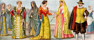 Italiensk klänning från 1600-talet av Tancredi Scarpelli