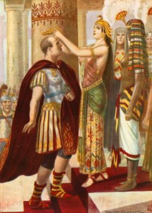 Cleopatra välkomnar Caesar av Tancredi Scarpelli