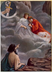 Illustration till Dantes gudomliga komedi av Tancredi Scarpelli