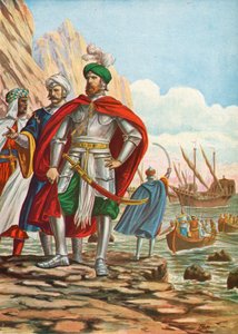 Mustafa landade på ön Cypern 1570 av Tancredi Scarpelli
