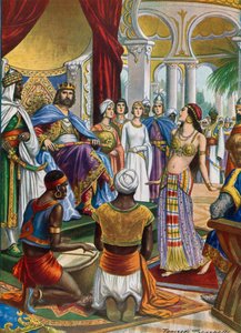 Roger II av Sicilien som omgav sig med orientalisk prakt av Tancredi Scarpelli