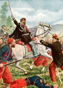 Victor Emanuel i slaget vid Solferino av Tancredi Scarpelli