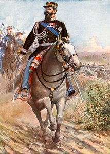Victor Emmanuel granskar trupperna för Krimkriget av Tancredi Scarpelli