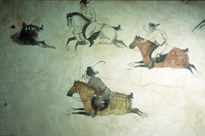 Kronprins Zhangs grav, Shenlongs 2:a år, Tangdynastin, 618-907 av Tang Dynasty Chinese School