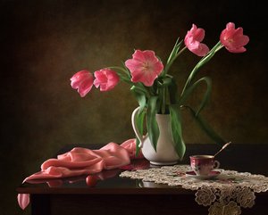 Eleganta rosa tulpaner av Tatyana Skorokhod