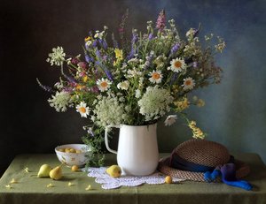 Rustik bukett med vildblommor