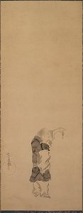 Kenshu, munk med räkor, ca. 1600-1640. av Tawaraya Sotatsu