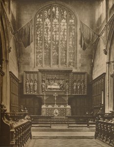 Chancell and East Window of St. Margarets, Westminster, c1935. av Taylor