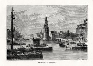 Kalkmarkt, Amsterdam, Holland, 1879 av Taylor