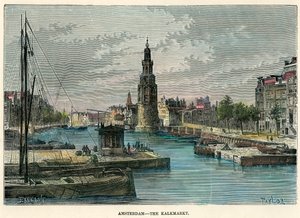Kalkmarkt, Amsterdam, Nederländerna, c1880. av Taylor