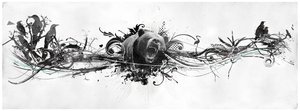 Bear Growl, 2014 (Collage på duk) av Teis Albers