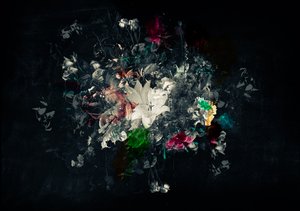 Bouquet XI, 2018 (blandade media på duk)