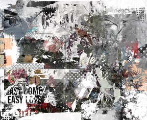 Easy Come Easy Go, 2017 (Collage på duk) av Teis Albers