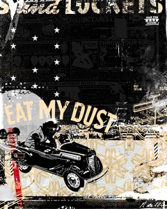 Eat my Dust, 2014 (Collage på duk) av Teis Albers