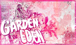 Garden of eden II, 2016 (Collage på duk) av Teis Albers