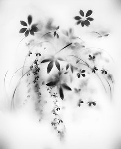 Natural Veil, 2018 (blandade media på duk) av Teis Albers