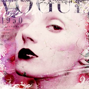 Vogue 1950, 2016 (collage på duk)