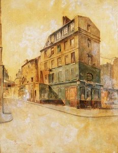Montmartre av Telemaco Signorini