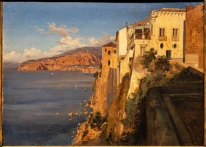 Teodoro Duclère: "Tassos hus i Sorrento", oljemålning, ca 1862.