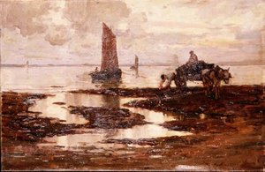 Stilla kväll (olja på duk) av Terrick Williams
