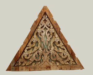 Gavel till ett thailändskt tempel sen Ayutthaya-perioden (1351-1767) (trä) av Thai School