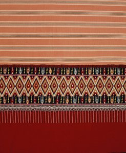 Lanna Tai Yuan-tyg med diamantformad Jok, Mae Chaem, norra Thailand (textil) av Thai School