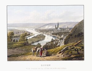 Rouen, sett från Bon-Secours, 1823-1826