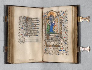Tidsbok Användning av Paris: Fol. 108r, Pingstdagen, ca. 1420.