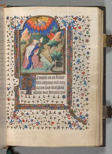 Tidsbok Användning av Paris: Fol. 77r, David, c. 1420.