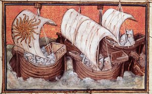 Harl 1319 f.18 The Departure of Richard II