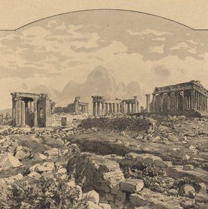 Parthenon från öst, 1890.