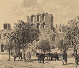 Herodes Atticus teater, 1890. av Themistocles von Eckenbrecher