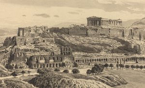 Utsikt över Akropolis, 1890.