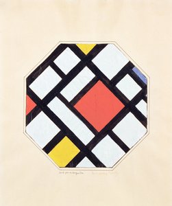 Studera för en komposition, 1923 av Theo van Doesburg