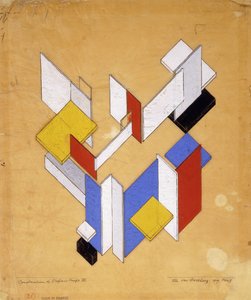 Rymdens konstruktion - Tid III; Construction de L"Espace - Temps III, 1924