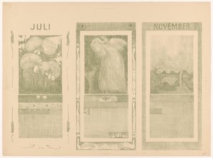 Kalendrar för juli, augusti och november 1910
